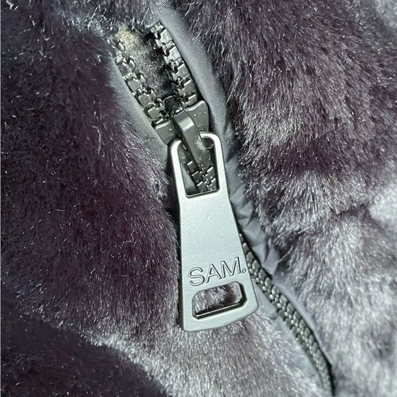 Sam. Girl's Harlow Faux Fur Jacket size 10 - Picture 8 of 12